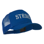 Strike Embroidered 6 Panel Mesh Cap