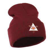 All Seeing Eye Embroidered Beanie