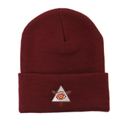 All Seeing Eye Embroidered Beanie