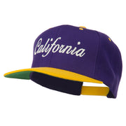 California Embroidered Snapback Cap