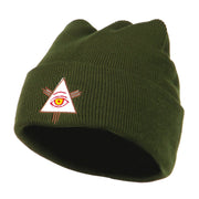 All Seeing Eye Embroidered Beanie