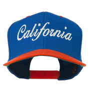 California Embroidered Snapback Cap