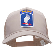 Airborne Small Logo Patched Cotton Mesh Cap