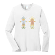 Scarecrows Set Long Sleeve Cotton Graphic Shirt