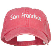 San Francisco Embroidered Washed Cap