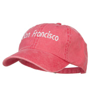 San Francisco Embroidered Washed Cap