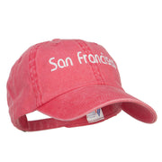 San Francisco Embroidered Washed Cap