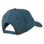 Smile Face Santa Embroidered Washed Cap