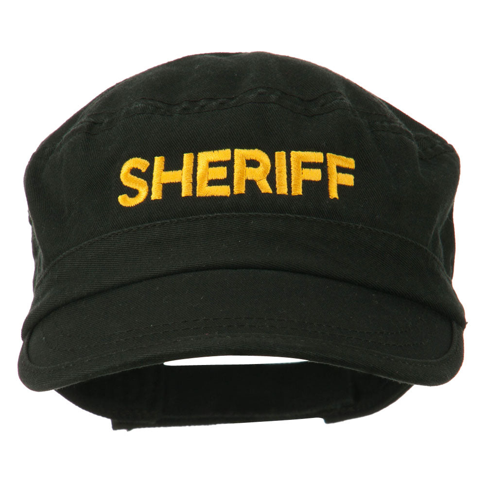 Design Your Signature Look with Sheriff Embroidered Enzyme Army Cap at ...