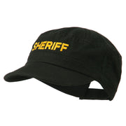 Sheriff Embroidered Enzyme Army Cap