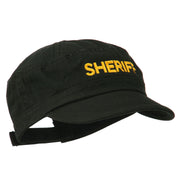 Sheriff Embroidered Enzyme Army Cap