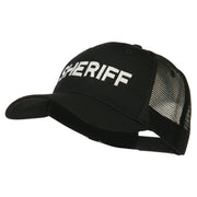 Sheriff Embroidered Military Mesh Back Cap