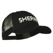 Sheriff Embroidered Military Mesh Back Cap