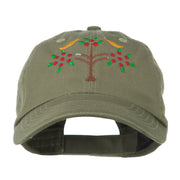 Swiss Folk Art with Birds and Tree Embroidered Cap