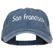 San Francisco Embroidered Washed Cap