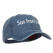 San Francisco Embroidered Washed Cap