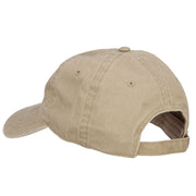 Subdued American Flag Embroidered Washed Buckle Cap