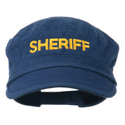 Sheriff Embroidered Enzyme Army Cap