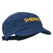 Sheriff Embroidered Enzyme Army Cap