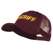 Sheriff Embroidered Military Mesh Back Cap