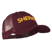 Sheriff Embroidered Military Mesh Back Cap