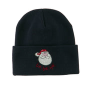 Santa's Face with Ho Ho Ho Embroidered Beanie