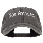 San Francisco Embroidered Washed Cap