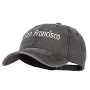 San Francisco Embroidered Washed Cap