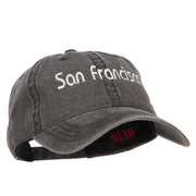 San Francisco Embroidered Washed Cap