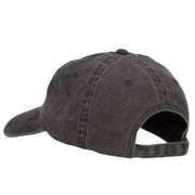 Subdued American Flag Embroidered Washed Buckle Cap