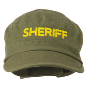 Sheriff Embroidered Enzyme Army Cap