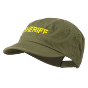 Sheriff Embroidered Enzyme Army Cap