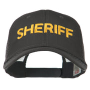 Sheriff Embroidered Military Mesh Back Cap