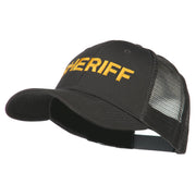 Sheriff Embroidered Military Mesh Back Cap