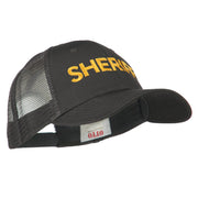 Sheriff Embroidered Military Mesh Back Cap