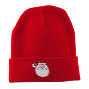 Santa's Face with Ho Ho Ho Embroidered Beanie