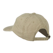 Smile Face Santa Embroidered Washed Cap