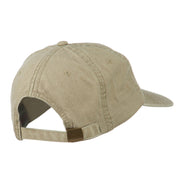 Smile Face Santa Embroidered Washed Cap