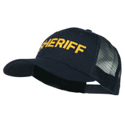 Sheriff Embroidered Military Mesh Back Cap