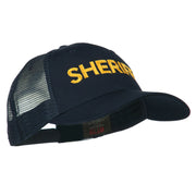 Sheriff Embroidered Military Mesh Back Cap