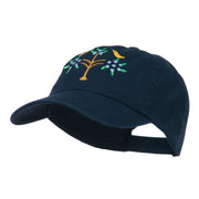 Swiss Folk Art with Birds and Tree Embroidered Cap