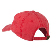 Smile Face Santa Embroidered Washed Cap