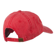 Smile Face Santa Embroidered Washed Cap