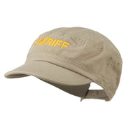 Sheriff Embroidered Enzyme Army Cap