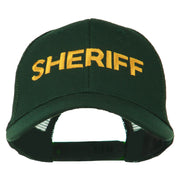 Sheriff Embroidered Military Mesh Back Cap