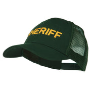 Sheriff Embroidered Military Mesh Back Cap