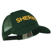 Sheriff Embroidered Military Mesh Back Cap