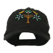 Swiss Folk Art with Birds and Tree Embroidered Cap