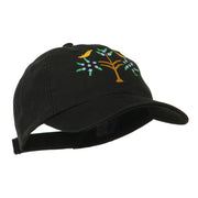 Swiss Folk Art with Birds and Tree Embroidered Cap