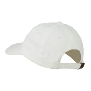 Smile Face Santa Embroidered Washed Cap